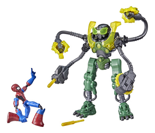 Bend And Flex Spider-man Vs. Ock-bot, Figura De Acción De .