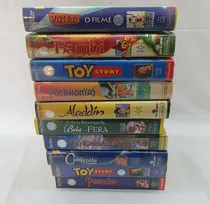 Comprar Filmes Vhs Disney Infantil Animação Desenho - C\u002F 10 Fitas