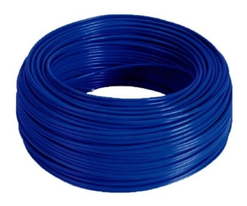 Cable Unipolar Argos Calibre 10  Color Azul 100 Metros