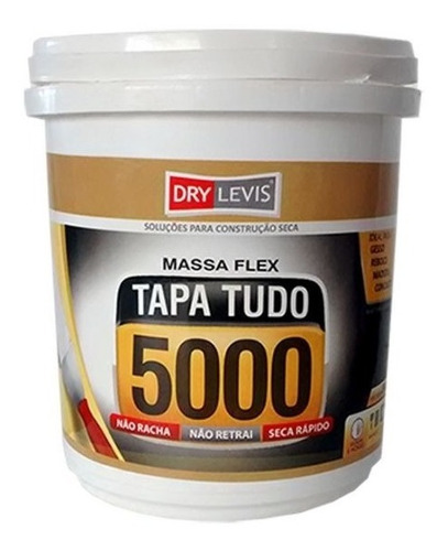 Massa Super Flex Tapa Tudo Furos Trincas 5000 Pote 340g