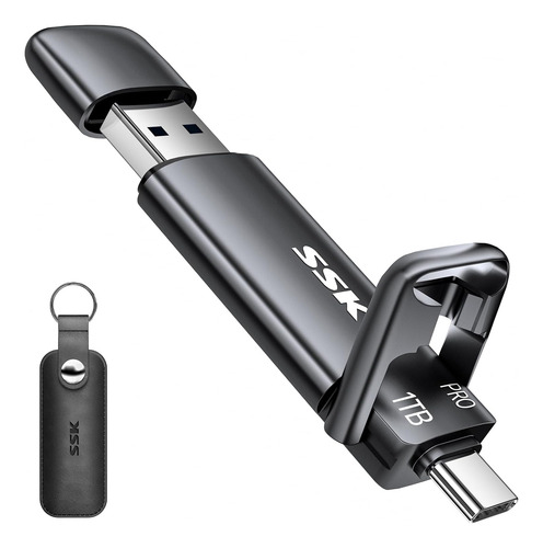 Memoria Usb C Ssk De 1 Tb De Hasta 1000 Mb/s, Flash Usb C Rá