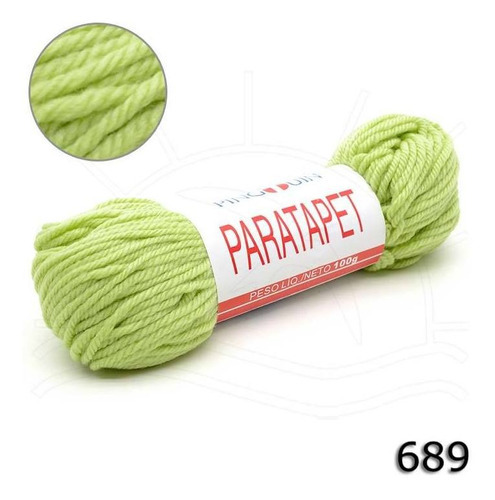 Lã Paratapet Pingouin 100g - 2 Cor 0689 - MARINA