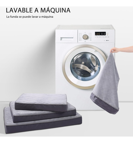 Cama Colchon Premium Con Cierre Mascotas Perros Xxl 120 Cms