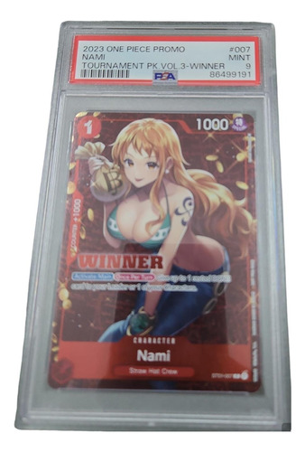 One Piece Nami Winner Psa 9