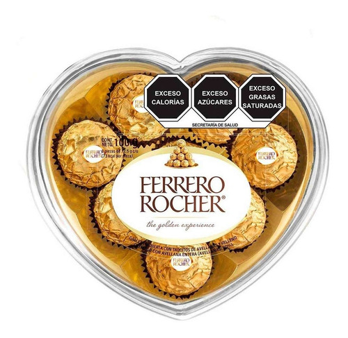 Imagen 2 de 7 de Ferrero Rocher Corazon X 8 U - Lollipop