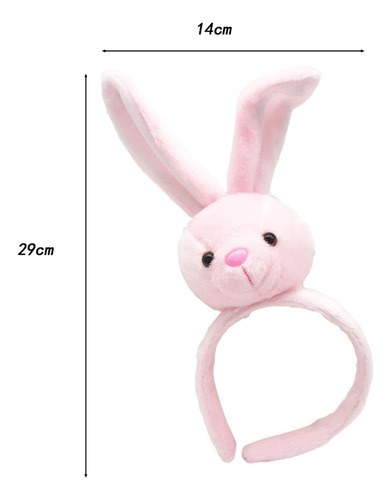 Linda Diadema De Animales, Accesorios Para El Conejo Rosa