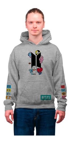 Sudadera K-pop Bts X Bt21 Niños / Mujer/ Hombre