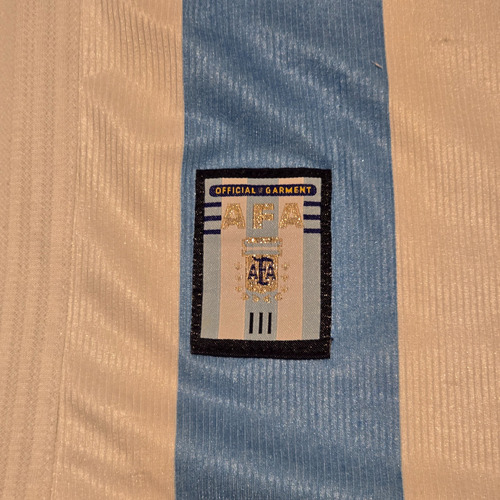 Camiseta Seleccion Argentina Titular 1998 Original. Talle L (Usado)