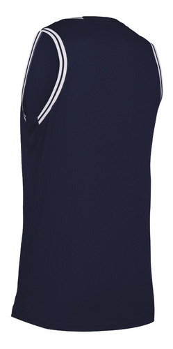 Imagen 2 de 4 de Musculosa Basketball- Modelo Freon- Azul Marino - Macron