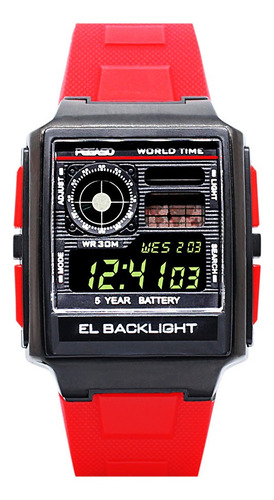 P1829-0601 - Reloj Pegaso Hora Mundial Plastico