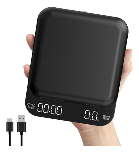 B-qtech Mini Coffee Escala Con Temperador High Precision De
