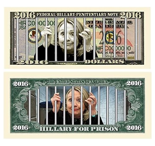 Hillary Para La Prisión 2016 De Colección De La Novedad Del 