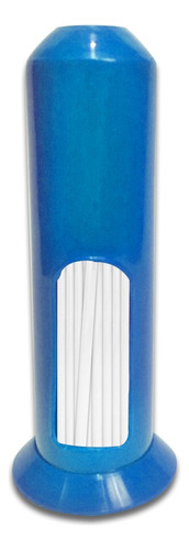 Suporte Porta Canudos Plástico Lanchonete 28cm C/ 1 Unidade Cor Azul
