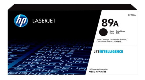 Toner Hp Cf289a (89a) L.j.e M507 Negro 5k Pag