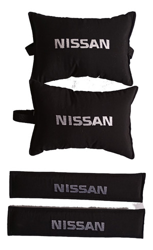 Protectores Cinturón De Seguridad  Nissan Bordado 
