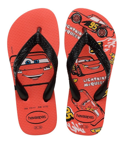 Ojotas Havaianas Kids Cars Niños Originales 