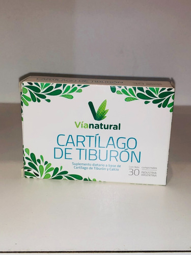 Imagen 2 de 3 de Cartílago De Tiburón Via Natural - 40 Comp Grandiet