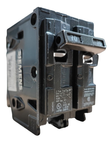 Breaker Thql 2 Polos 70a Siemens Empotrar