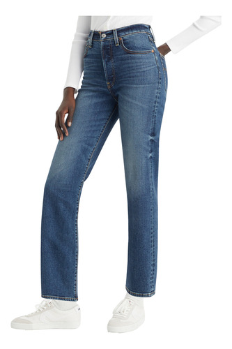Jeans Mujer Ribcage Straight Ankle Azul Levis 72693-0206