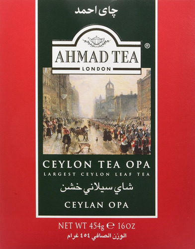 Ahmad Tea Te Negro, Hoja Suelta De Ceilan Opa, 16.01 Oz, Sin