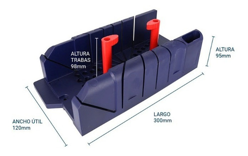 Imagen 2 de 8 de Caja Para Ingletes Bremen 7492 + Serrucho Costilla 3377 Dgm