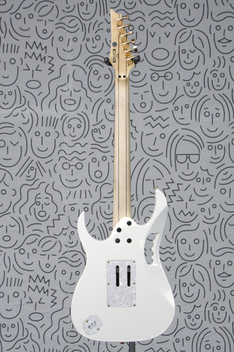 Guitarra Ibanez Jem 7vp White Steve Vai Dimarzio Evolution Edge Tremolo Corpo Em Alder Wizard Neck Escala Em Ebano Com Tree Of Life