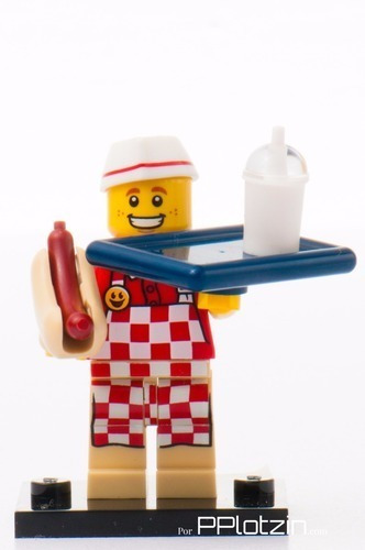 Lego Minifigura 6 Vendedor Hotdog Serie 17 71018