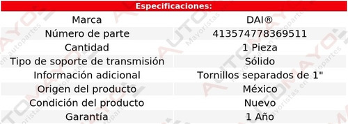 Tacón Transmisión C30 L6 4.1l Chevrolet 1963-1980