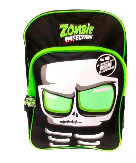 Zombie Infection Mochila Espalda Escolar 17 Brilla Negro