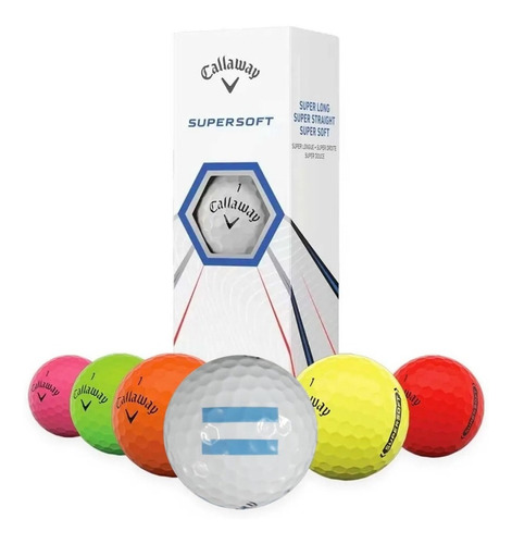 Imagen 1 de 8 de Pelotas Golf Callaway Supersoft - Tubo X 3 | The Golfer Shop