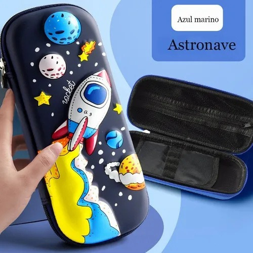 Lapicera 3d Estuche De Lápices Para Niños Cohete O Unicornio