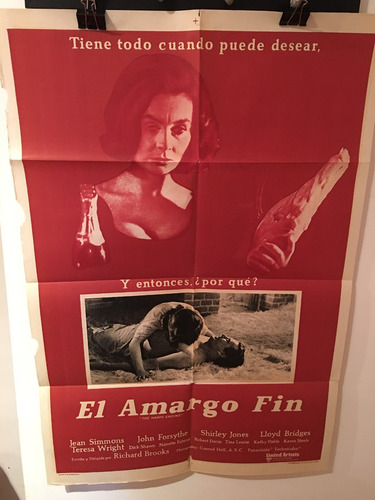 Afiche De Cine Original - El Amargo Fin