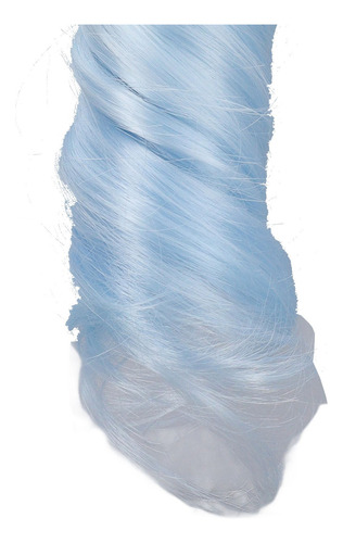 Doll Hair Weft Row, Branco, Azul, Gradiente, 30 Cm, Lavável,