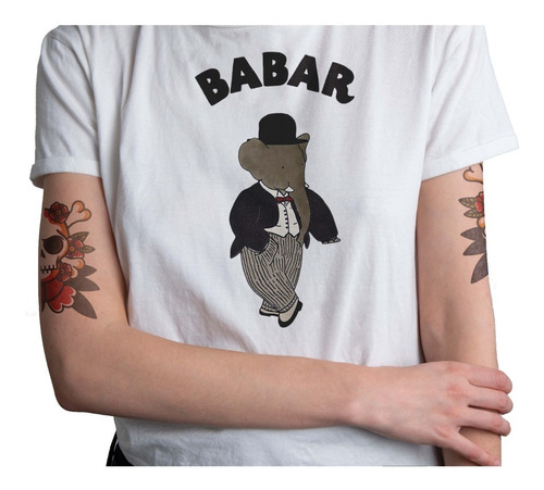 Polera Babar Caricatura Antigua Nostalgia Hombre Mujer 