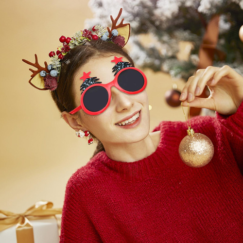 Gafas De Árbol De Navidad Gafas De Navidad Para Usar Anteojo