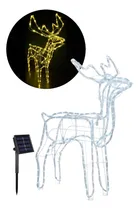 Comprar Reno Navidad Amarillo Reno Navideños Eoland Renos De Navidad Luces Led Solar Navidad Adornos Decoración Adornos Navidadeños Decoraciones