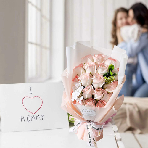 Decoración De Pétalos De Flores De Jabón De Rosa Rosa