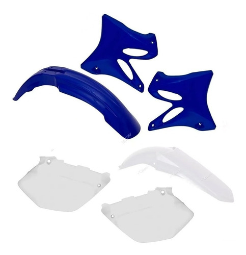 Kit Plasticos Yz 250 2t 2006 Al 2014 Azul Blanco Racetech