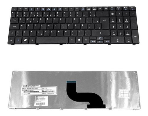 Teclado Acer Pk130c94a25) Model: Sn7105a Aspire 5733z Abnt2