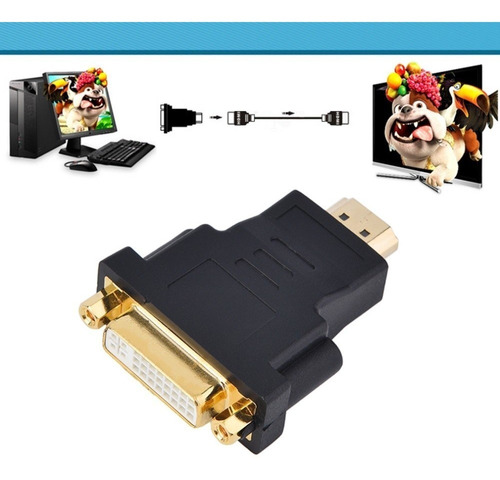 Adaptador De Hdmi Macho A Dvi 24+5 Hembra 