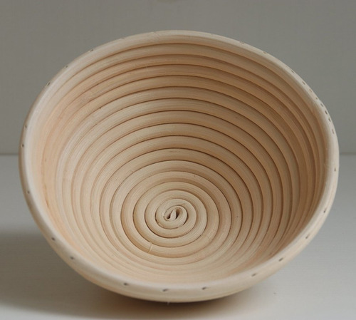 Imagen 2 de 10 de Banneton Redondo De Ø23 X 8.5cm - Cesta De Rattan - Cukin