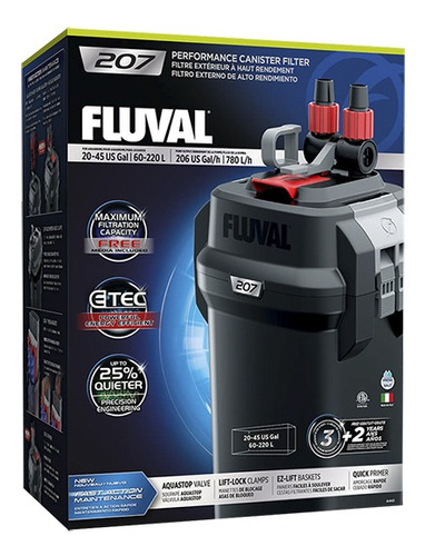 Filtro Fluval 207 Ultra Silencioso Hasta 220l Canister