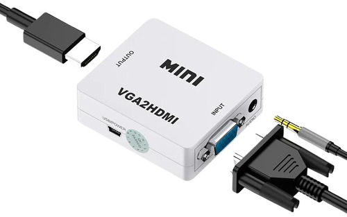 Mini Convertidor Vga2hdmi Hdmi A Vga Pc Portátil Proyector