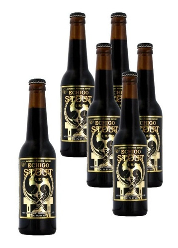 6 Pack Cerveza Echigo Stout 330ml ¡promo! Cad Vencida