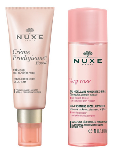 Nuxe - Kit Boost Día + Agua Micelar Very Rose (regalo)
