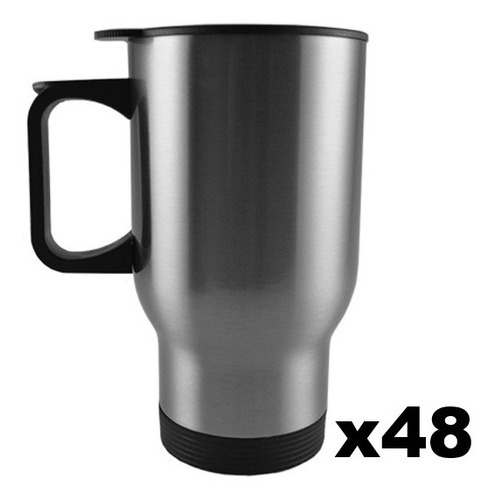 48 Tazas Viajera Acero Inoxidable 16oz Sublimacion Sublimar