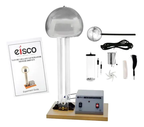 Kit Generatore Di Van De Graaff Eisco Labs &ndash; 400.000 Volt Con 10 Accessori