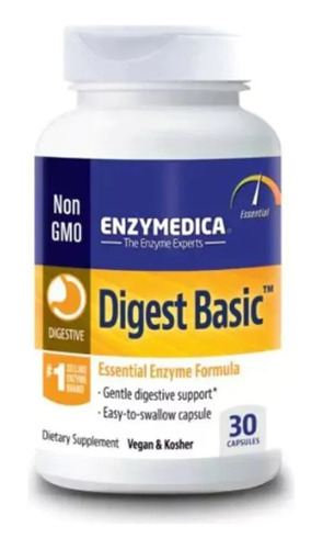 Enzymedica Digest Basic - Enzimas Essenciais - 30caps. Sabor Sem sabor