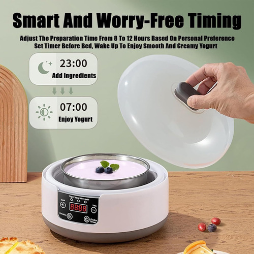 36 Hour Yogurt Maker, 2025 New Automatic Digital Yogurt