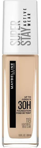 Base De Maquillaje Maybelline New York Superstay 30 Ml Tono 118 Light beige